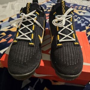 Nike Air VaporMax 2021 Flyknit 'Black University Gold' Men's Size 12 DH4086-001